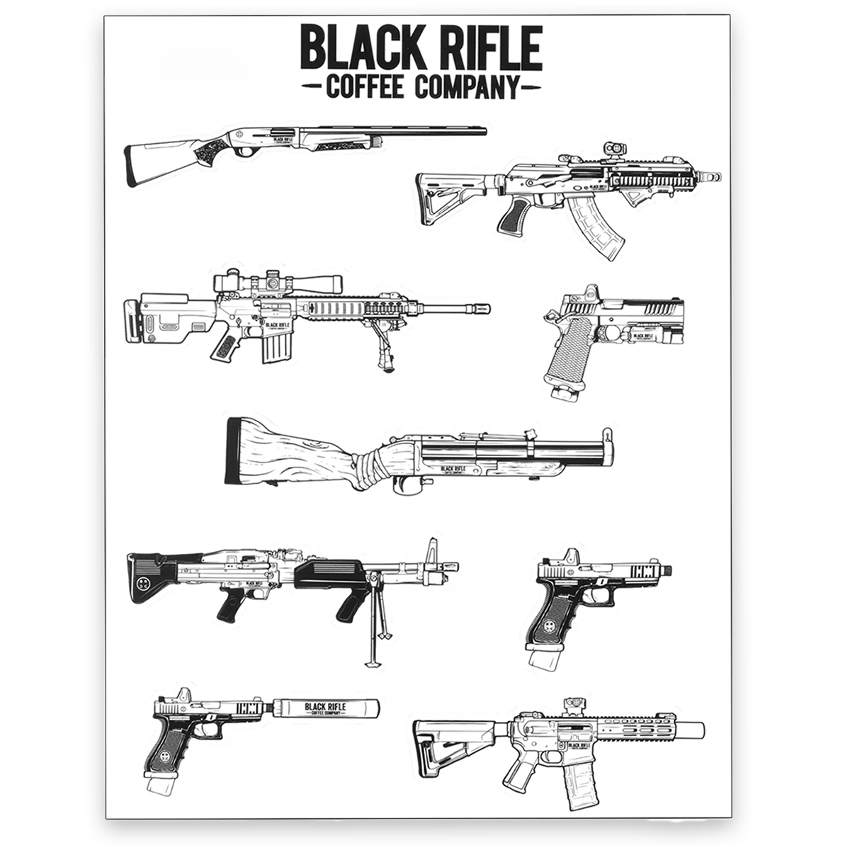 Die Cut Gun Sheet 85x11